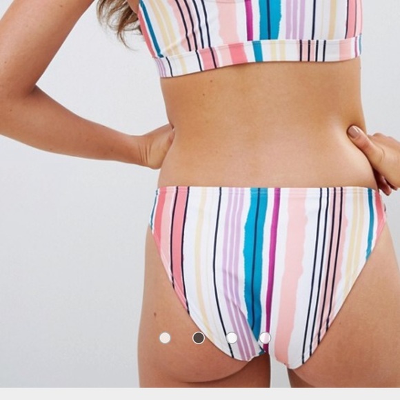 ASOS DESIGN pastel stripe bikini - Picture 3 of 6